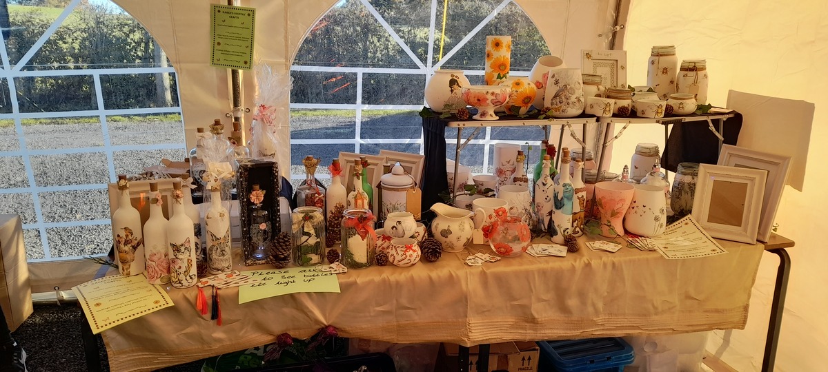 Inside the main marquee